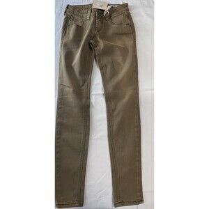 Rose Royce Select Womens Brown 5 Pocket Stretch Denim  Skinny Jeans Size 25